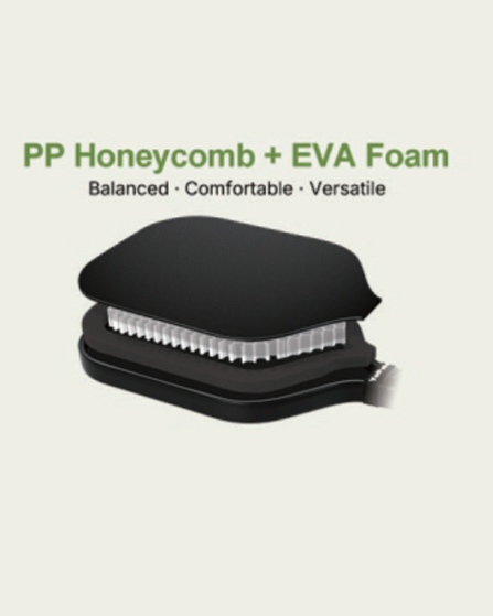 PP honeycomb plus EVA foam diagram: balanced, comfortable, versatile paddle core construction